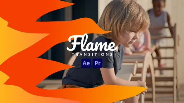 Videohive - Flame Transitions - 43193577