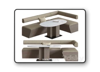 3dsky Pro - Corner sofa for the kitchen