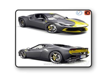 3dsky Pro - Ferrari 296 GTB 3D Model