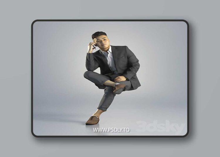 3dsky Pro - Man Kevin Business Sitting 002