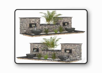 3dsky Pro - fountain vol 02 3D Model