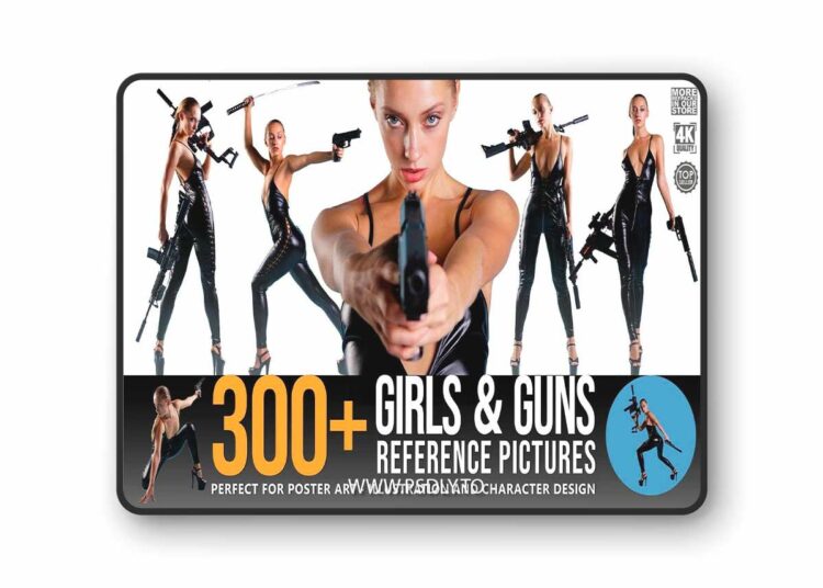 ArtStation - Grafit Studio - 300+ Girls & Guns Reference Pictures