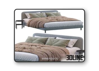 Besley Bed By Made - 3Dsky Pro 3D Model