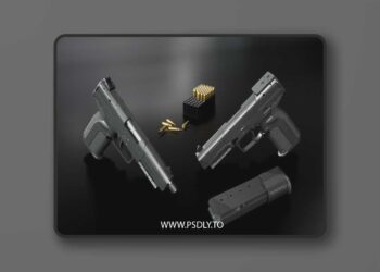CGTrader - FN Five-Seven MK2 Handgun 3D Model