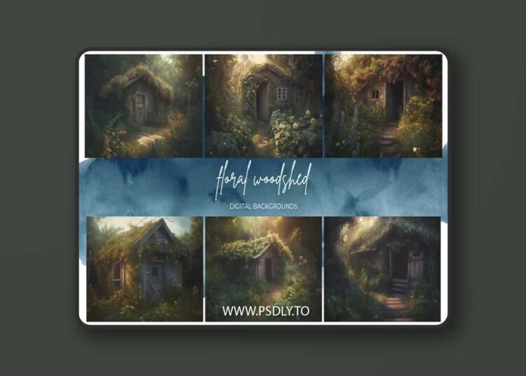 Finding North Education - Floral Woodshed Digital Backgrounds 1 Finding North Education - Floral Woodshed Digital Backgrounds