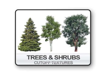 Imagecels: Trees & Shrubs on Transparent Background