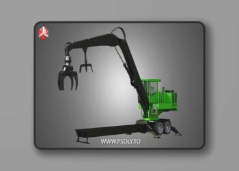 JD - 337E Knuckleboom Loader 3D Model