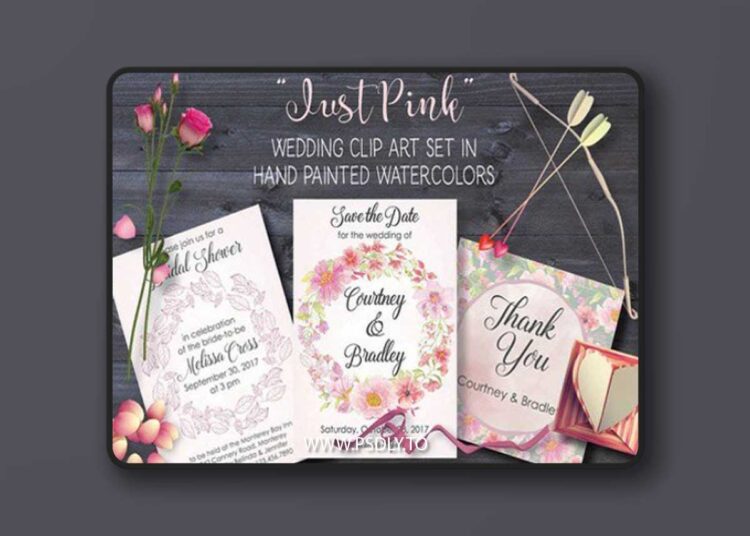 'Just Pink': Watercolor Bundle 1546353