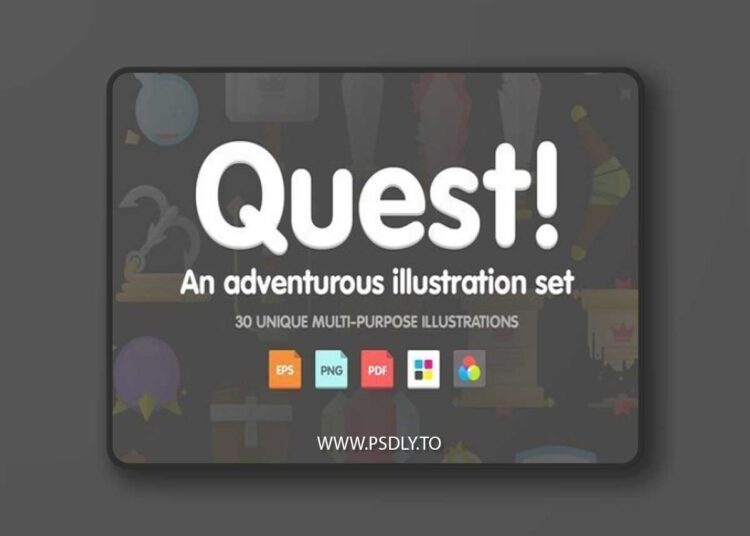 Quest! Adventurous illustration set 511103 1 Quest! Adventurous illustration set 511103