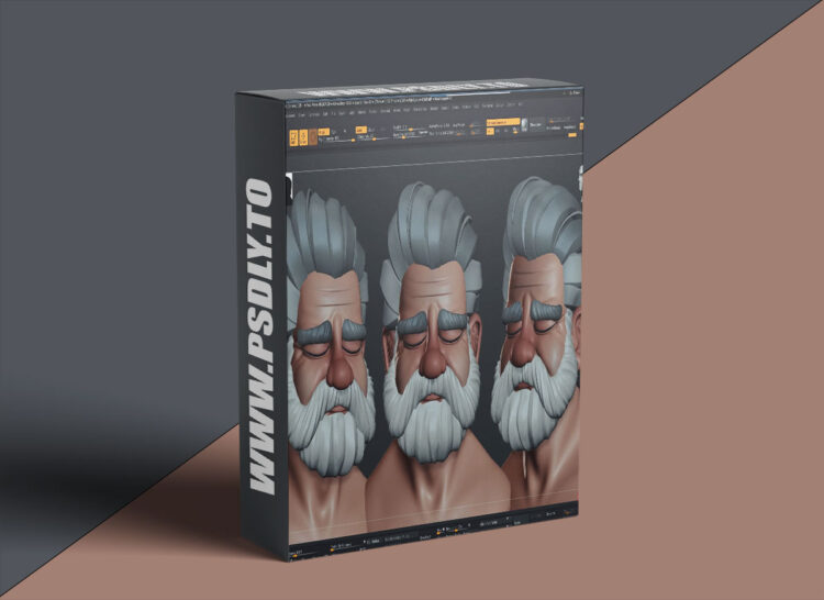 Sculpting stylised old man bust in ZBrush