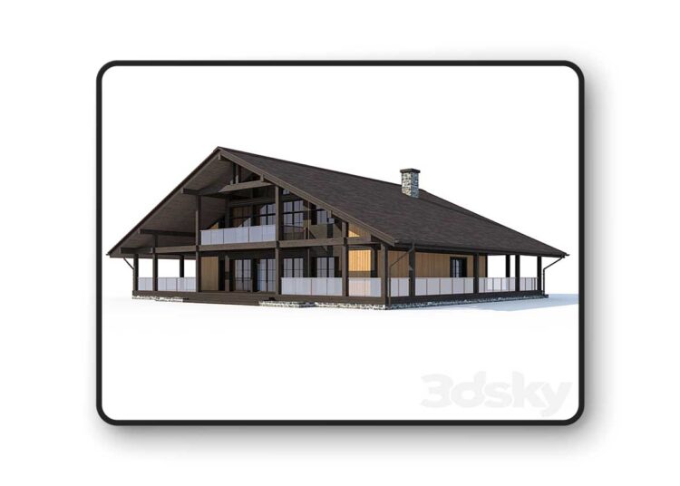 3dsky Pro - ABS House V9 3D Model