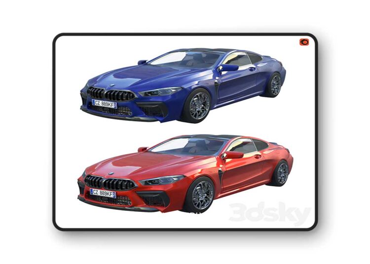 3dsky Pro - BMW M8 2019 3D Model