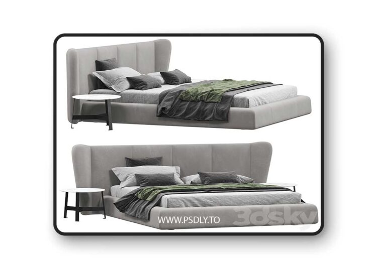 3dsky Pro - Bed Ditre Italia Opus 3D Model