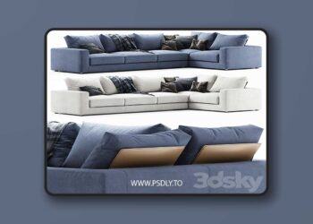 3dsky Pro - Bonaldo Hiro sofa 3D Model