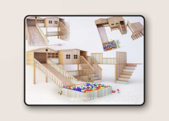 3dsky Pro - Children's playroom 3D Model
