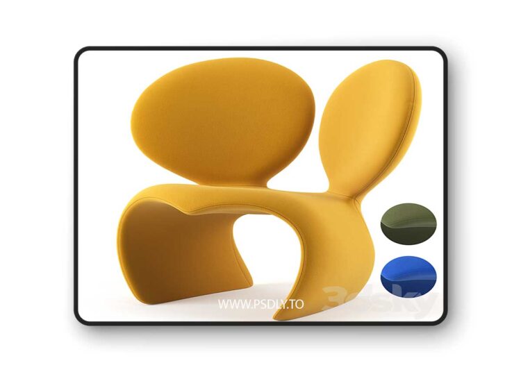 3dsky Pro - Don-t F**k With The Mouse Armchair By Qeeboo
