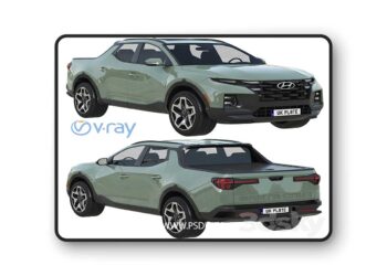 3dsky Pro - Hyundai Santa Cruz 3D Model