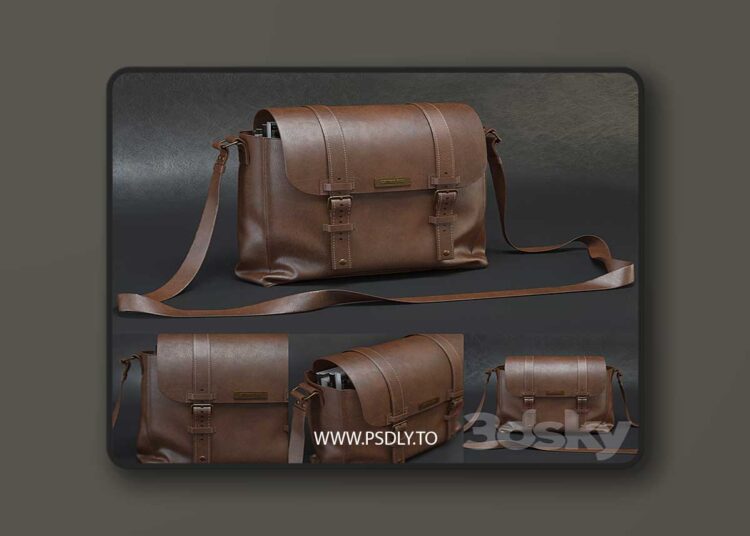 3dsky Pro - Leather bag 3D Model