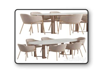 3dsky Pro - Lord Dill Dining set 3D Model