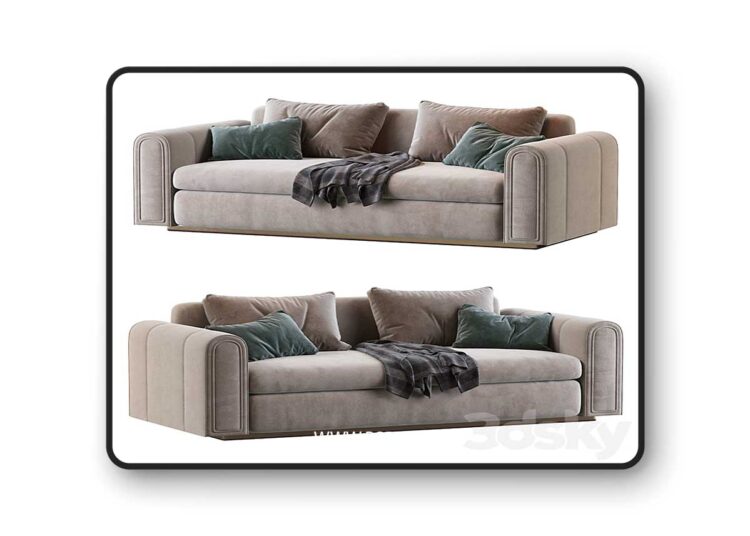 3dsky Pro - Sofa Ludovica Mascheroni 3D Model