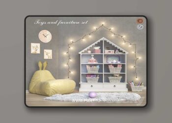 3dsky Pro - Toys and furniture set 21 3D Model
