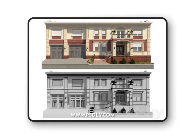 3dsky Pro - a private house 3D Model