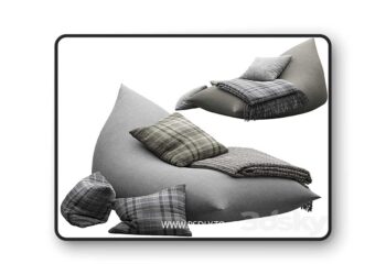 3dsky Pro - bean bag chair by etsy 3D Model