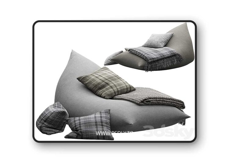 3dsky Pro - bean bag chair by etsy 3D Model