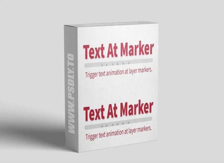 Aescripts - Text At Marker v1.1.0