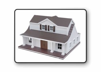 CGTrader - Farmhouse birdhouse - with trim