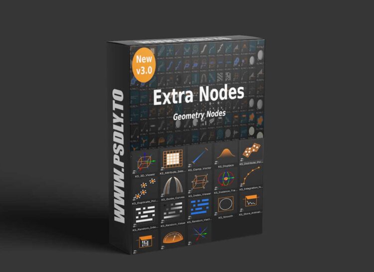 Gumroad - Extra Nodes for Geometry Nodes v3 for Blender
