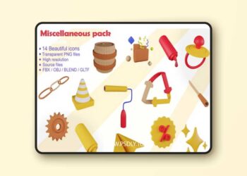 Iconscout - Miscellaneous 3D Icon Pack