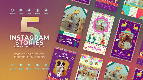 Videohive - Cinco De Mayo Mexican Festival Instagram Reel - 57527943