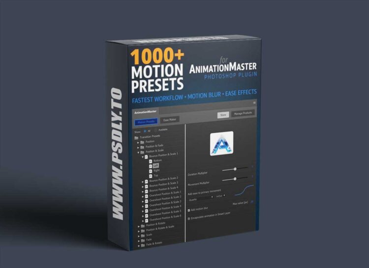 AnimationMaster Plugin for Photoshop + 1000 Premium Motion Presets