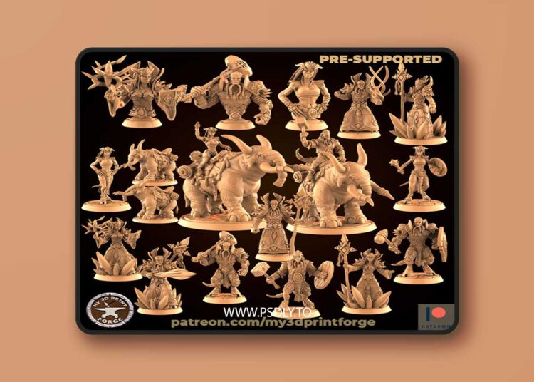 Draenei Bundle Nr1 – 3D Print Model