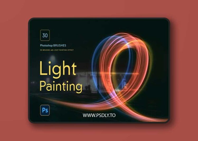 Light Painting Brushes & Styles for Photoshop