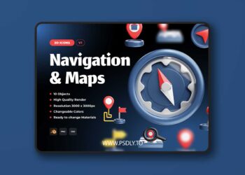 Navigation And Maps 3D Model