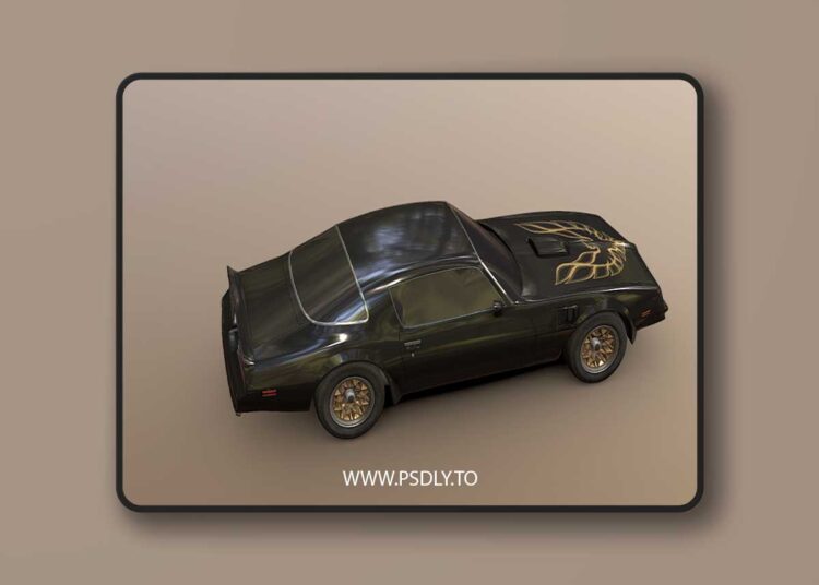 Pontiac Firebird Trans Am Bandit 1977 3D Model