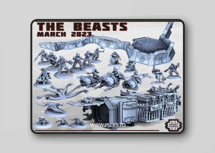 Print Minis – The Beasts – 3D Print Model