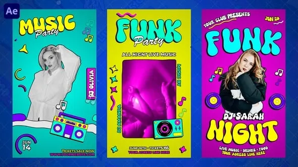 Videohive - Funk Party Reels - 58265325