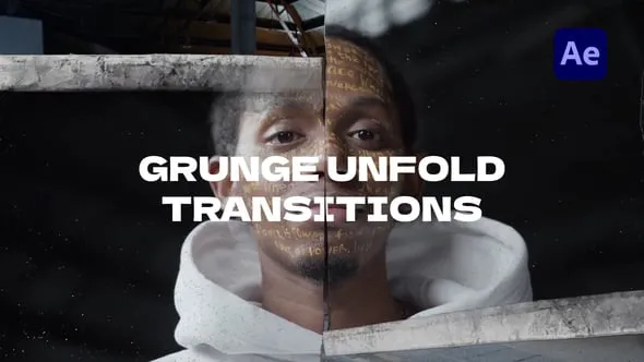 Videohive - Grunge Unfold Transitions - 58260488