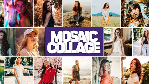 Videohive - Mosaic Collage Intro I Mosaic Instagram Reels - 58181124