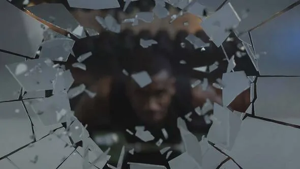 Videohive - Shattered Glass Transitions