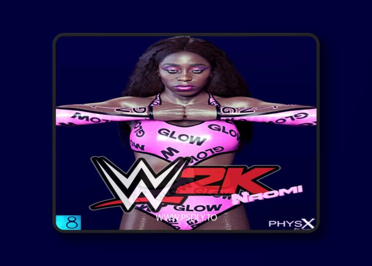WWE 2K22 - Naomi G8F 3D Model