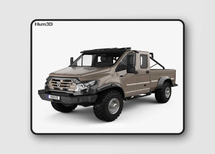 GAZ Vepr NEXT Double Cab Pickup Truck 2017 3D Model
