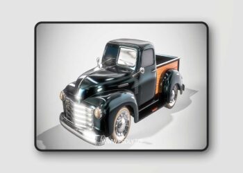 Historical Pickup Car 3D Model