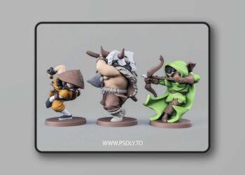 RPG Heroes Set 02 – 3D Print 3D Model