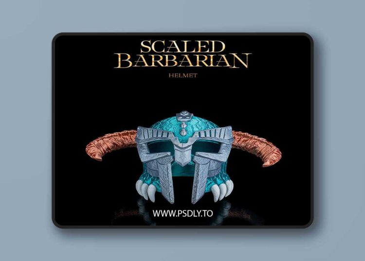 Scaled Barbarian Helmet – 3D Print