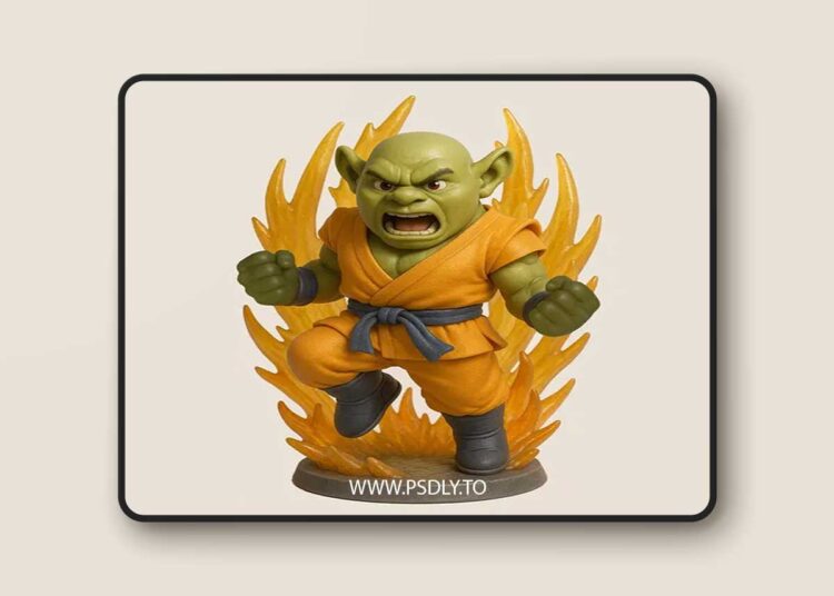 Shrek Goku 3D Print 3D Model