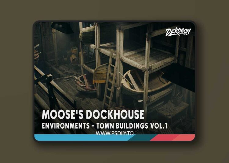 Town Buildings VOL.1 - Moose's Dockhouse (5.5) 1 Town Buildings VOL.1 - Moose's Dockhouse (5.5)